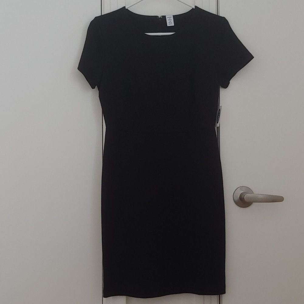 NWT Black Zipped Back Ponte Dress